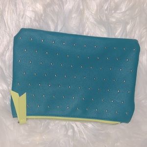 Studded Teal Ipsy Glam Bag